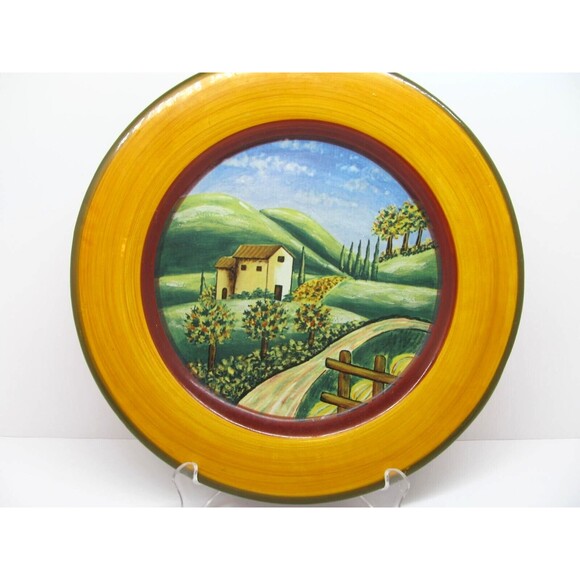 Ambiance Harvest Village 10 3/4" French Countryside Dinner Plate Read Descript - Picture 3 of 12